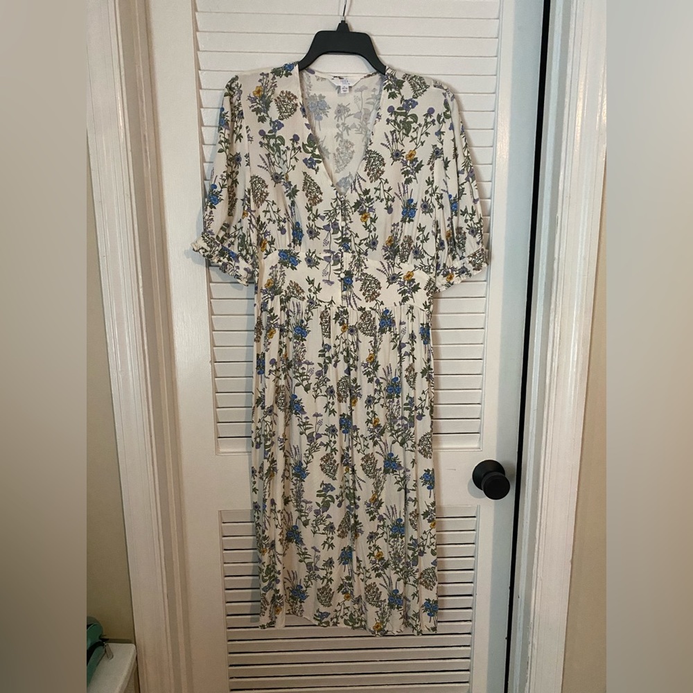 Time and True Floral Midi Dress